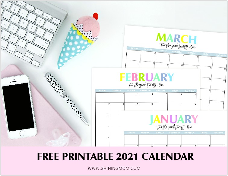 Free Download Monthly March Calendar Template