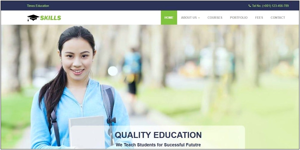 Free Download Responsive Bootstrap Templates For Education