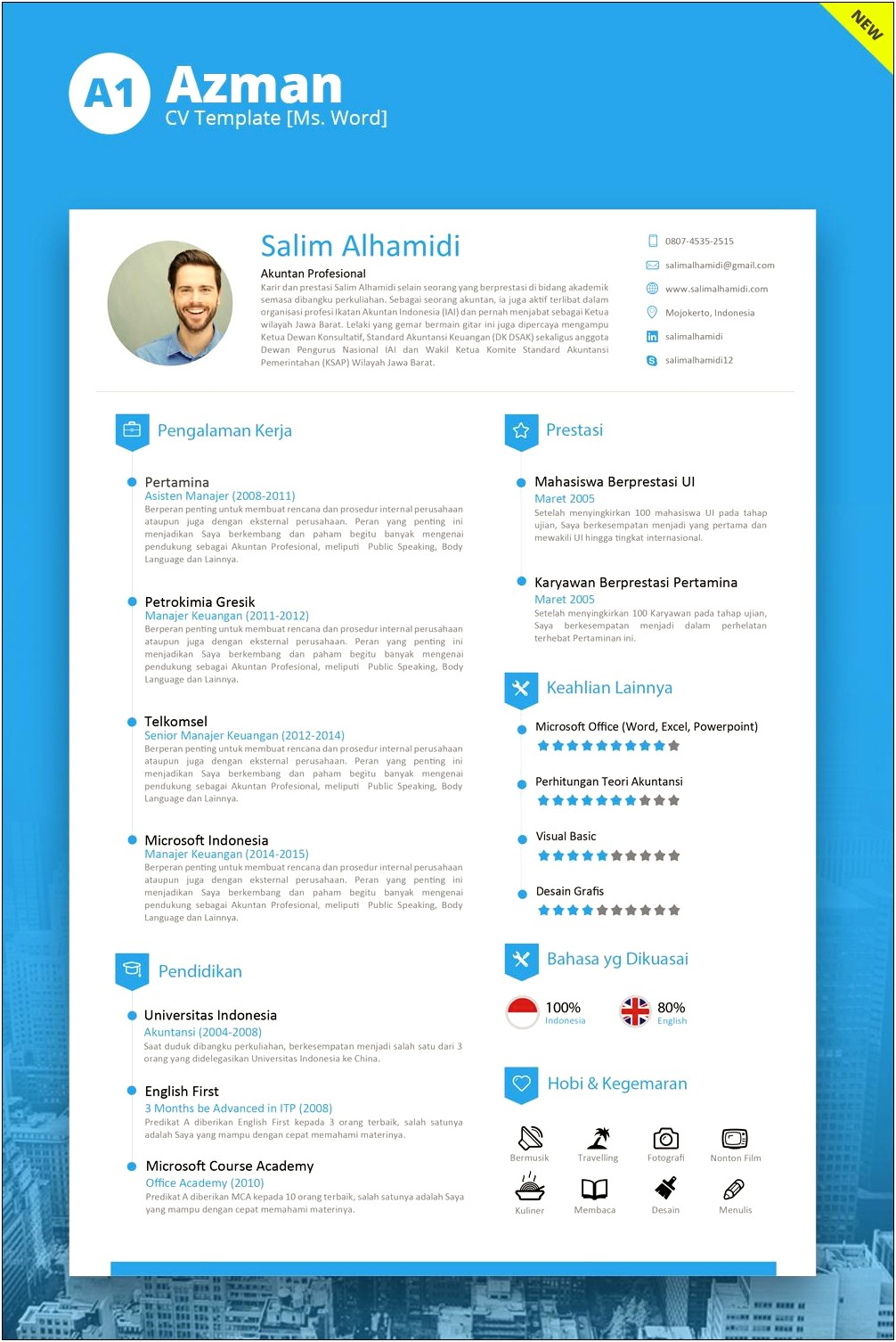Free Download Template Cv Word Indonesia