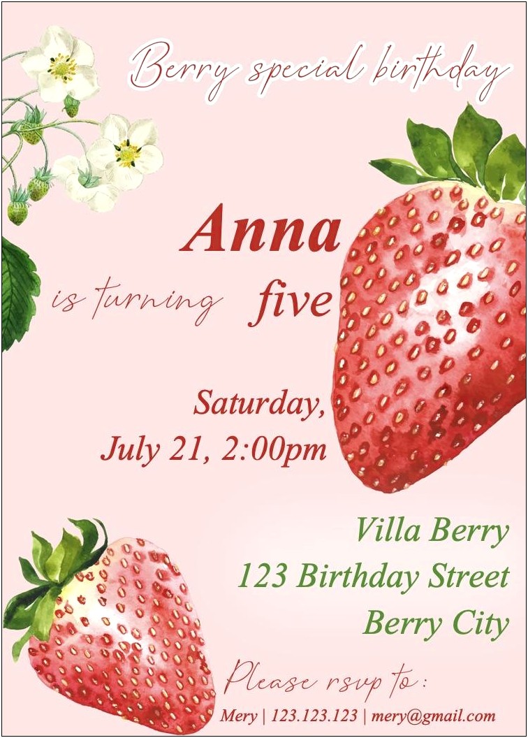 Free Download Template For Birthday Invitation