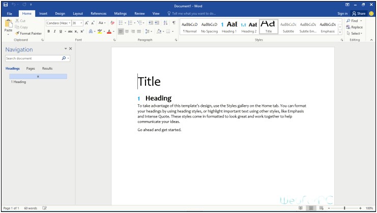 Free Download Template For Ms Office 2016