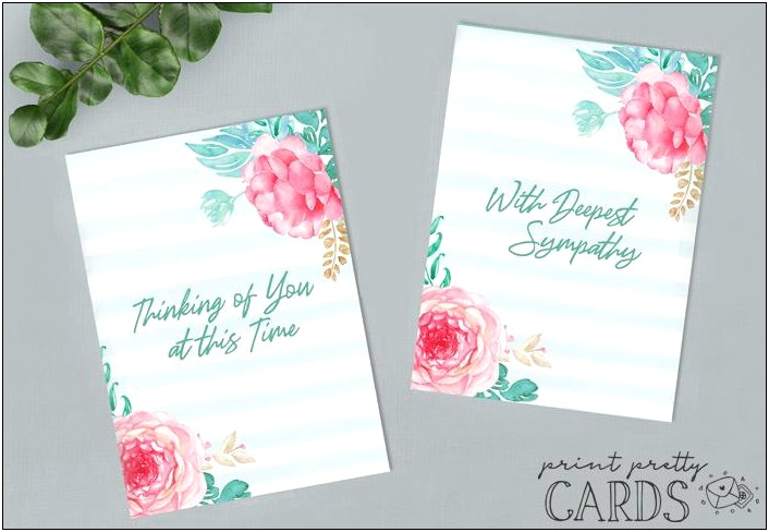 Free Download Template For Sympathy Card