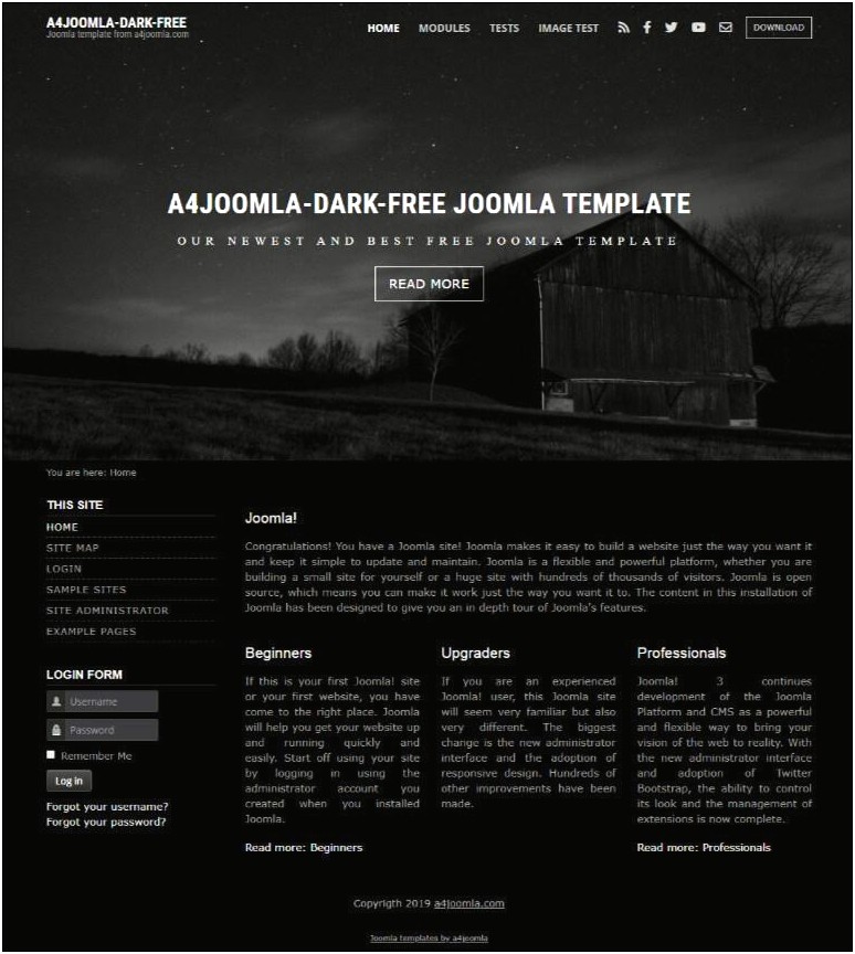 Free Download Template Joomla 3.8.5