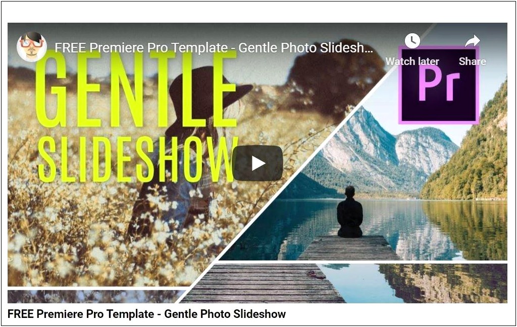 Free Download Template Slideshow Adobe Premiere