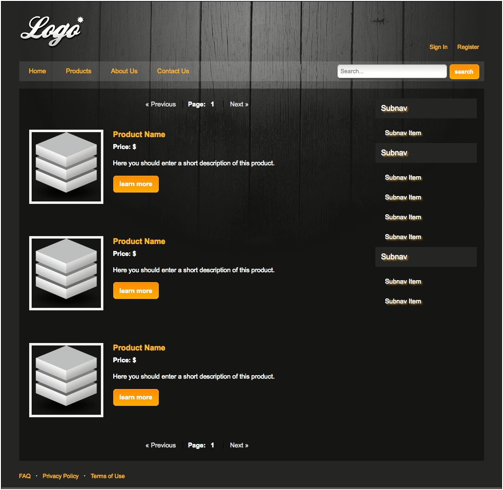 Free Download Template Web Design Dreamweaver