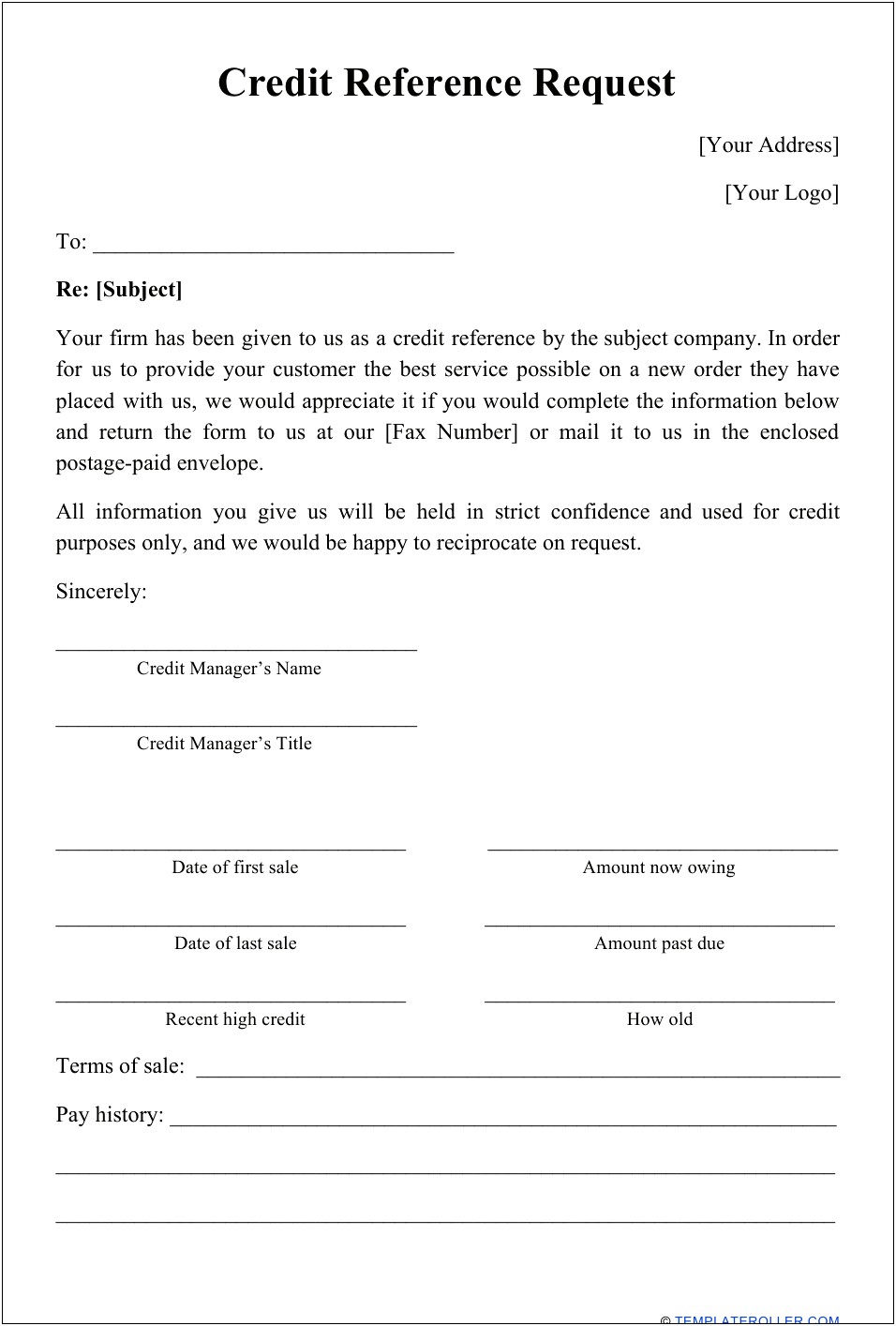 Free Downloadable Check Request Form Template Word