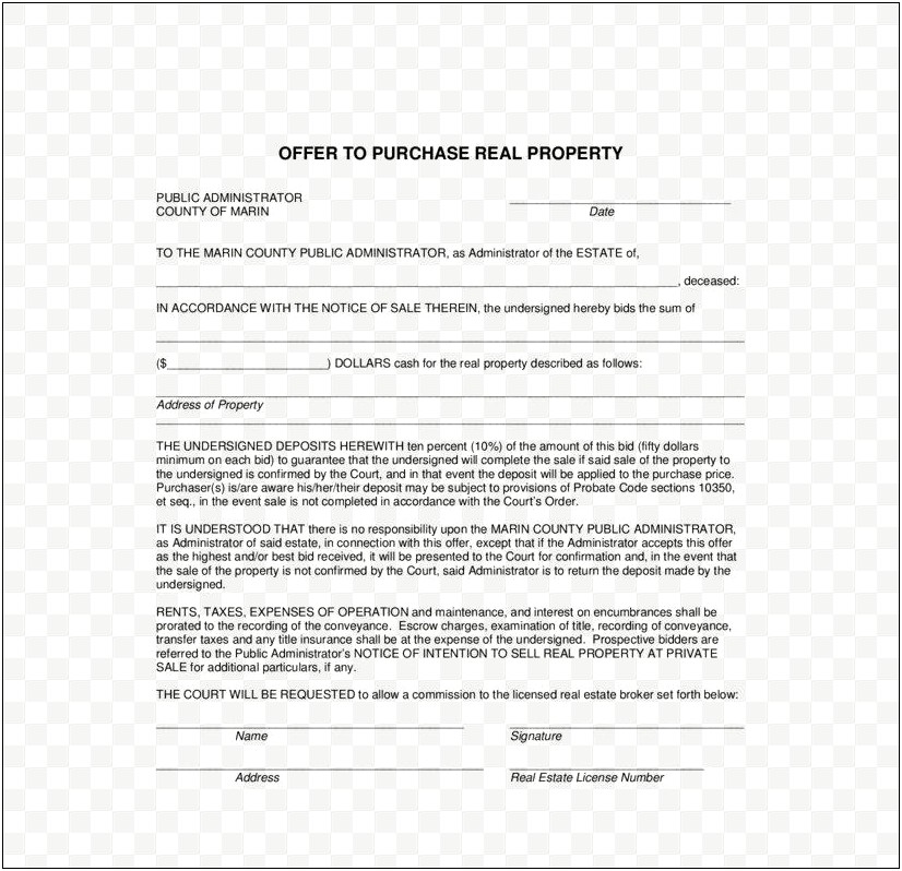 Free Downloadable Contract For Deed Template
