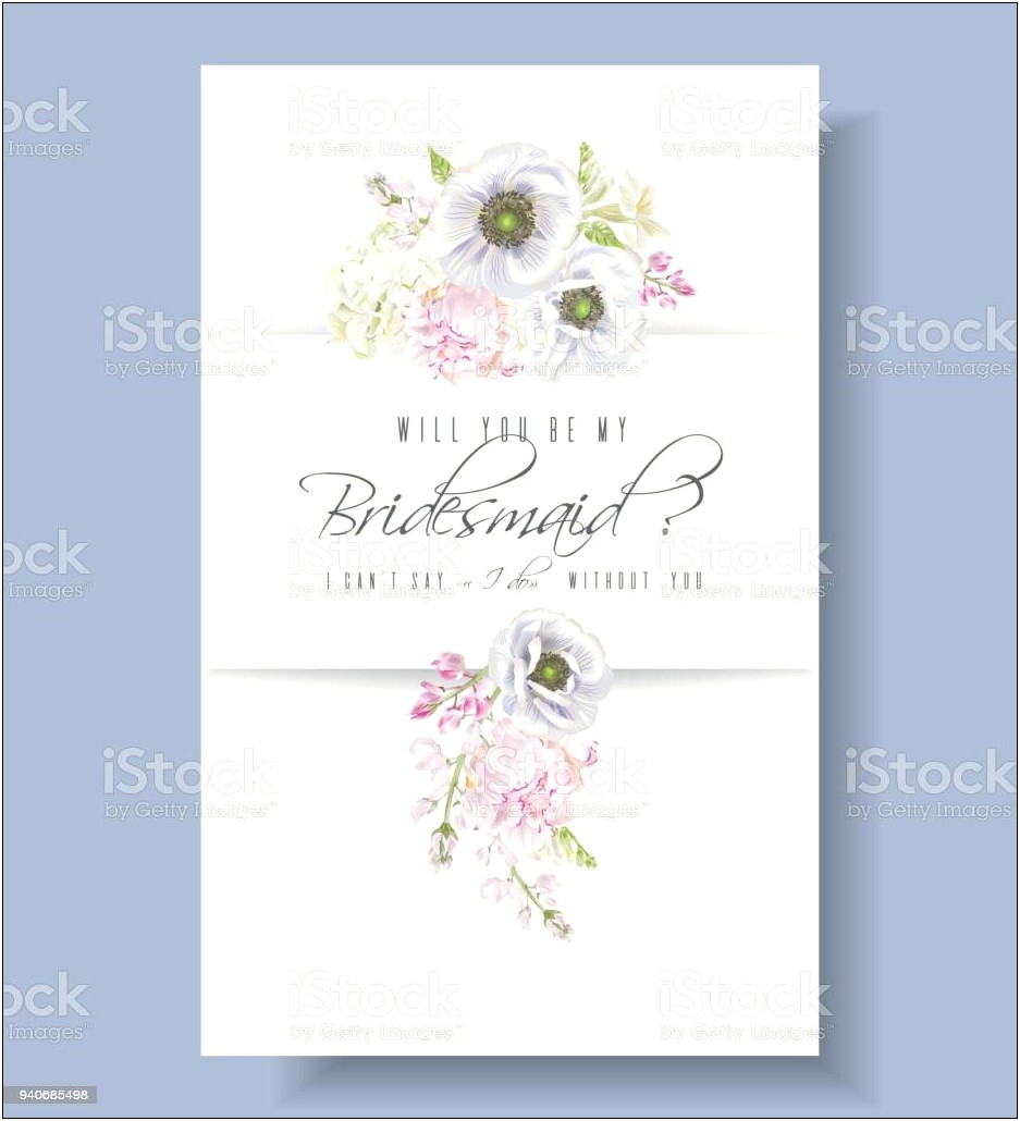 Free Downloadable Greeting Card Template Bridesmaid