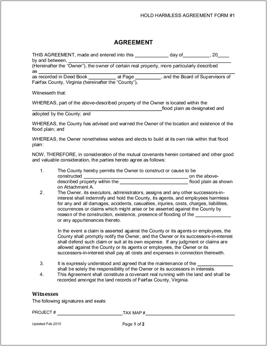 Free Downloadable Pdf Liability Waiver Template