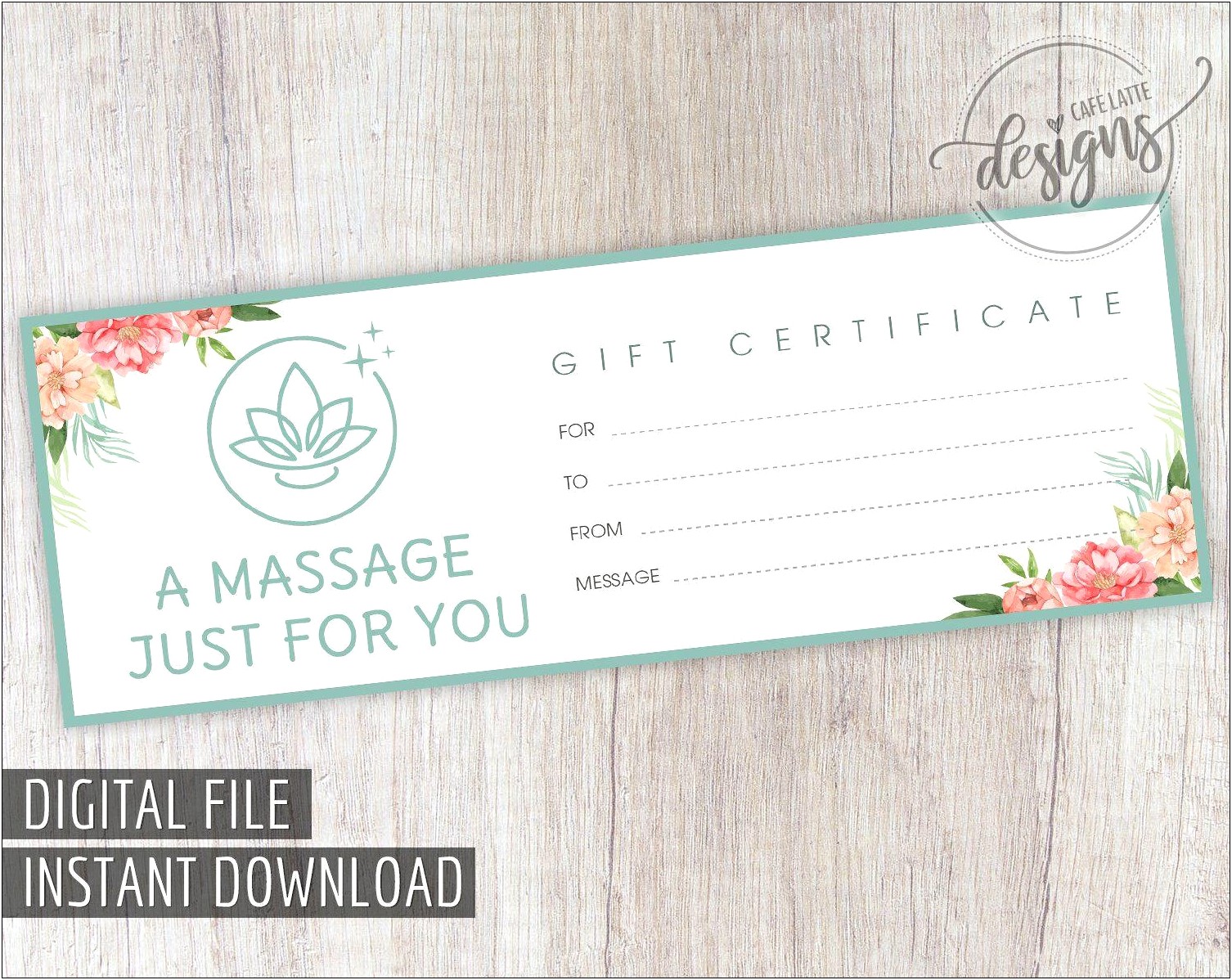 Free Downloadable Spa Gift Certificate Templates