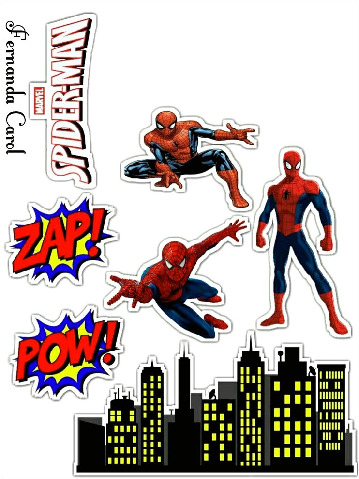 Free Downloadable Template For A Spiderman Bust Cake