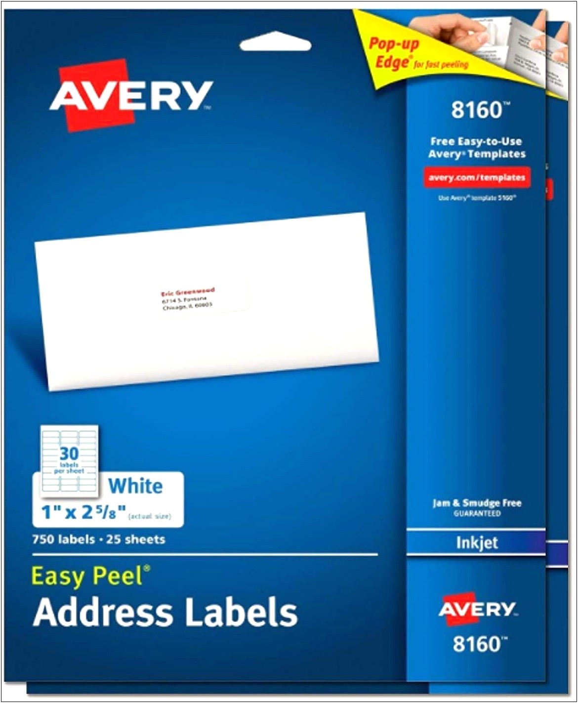 Free Downloadable Templates For Avery Inkjet Labels 8160