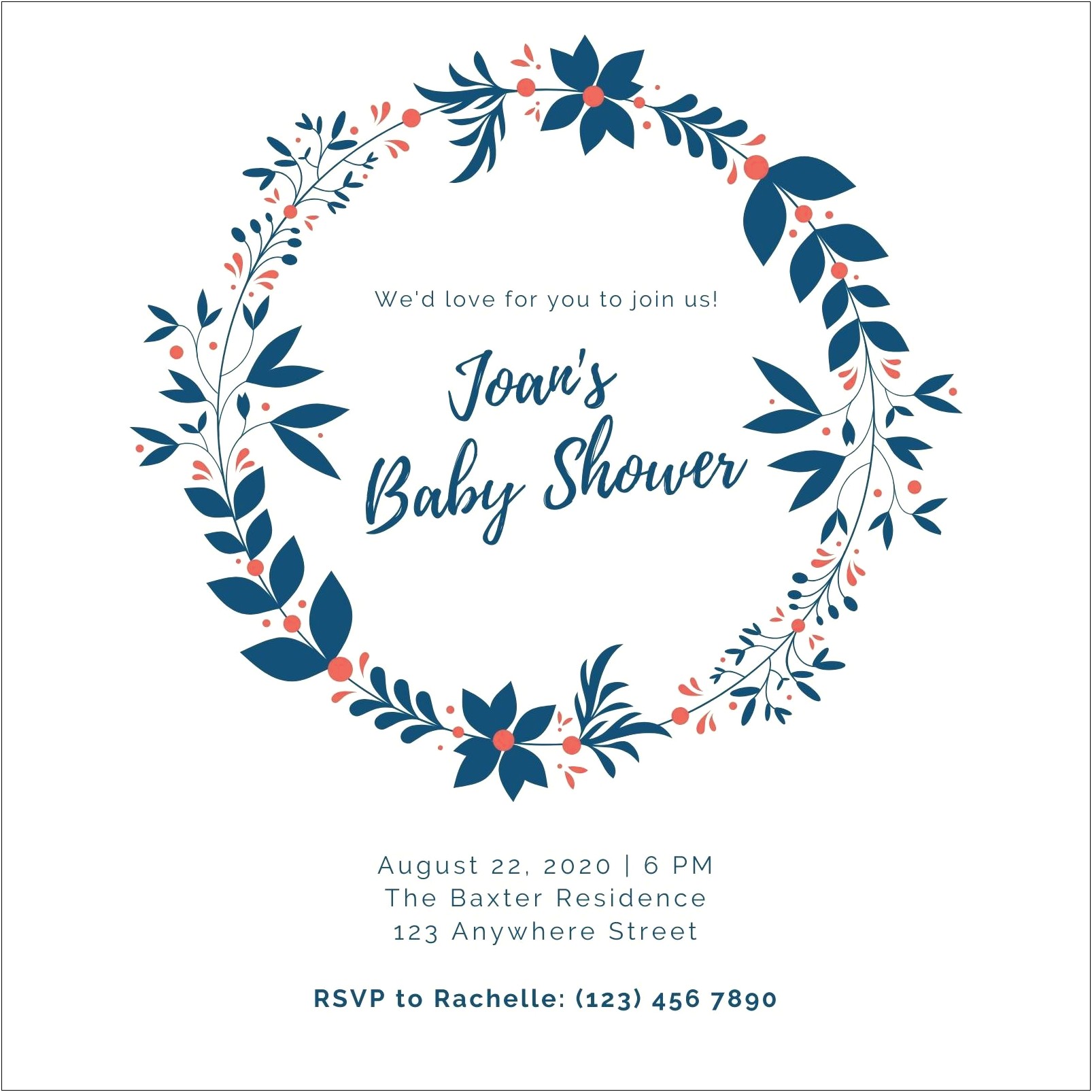 Free Downloadable Templates For Baby Shower Invitations