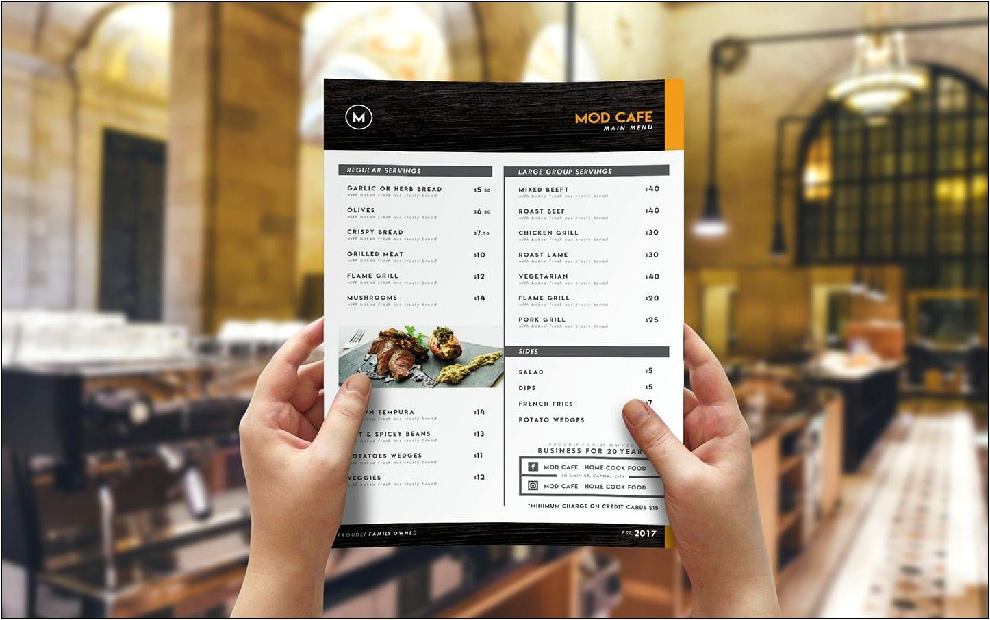 Free Downloadable Templates For Menu Cards