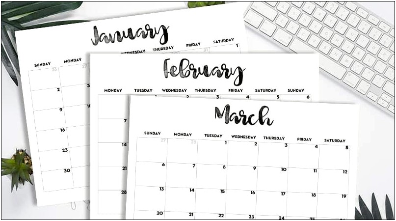 Free Downloadable Templates For Planning Calendars