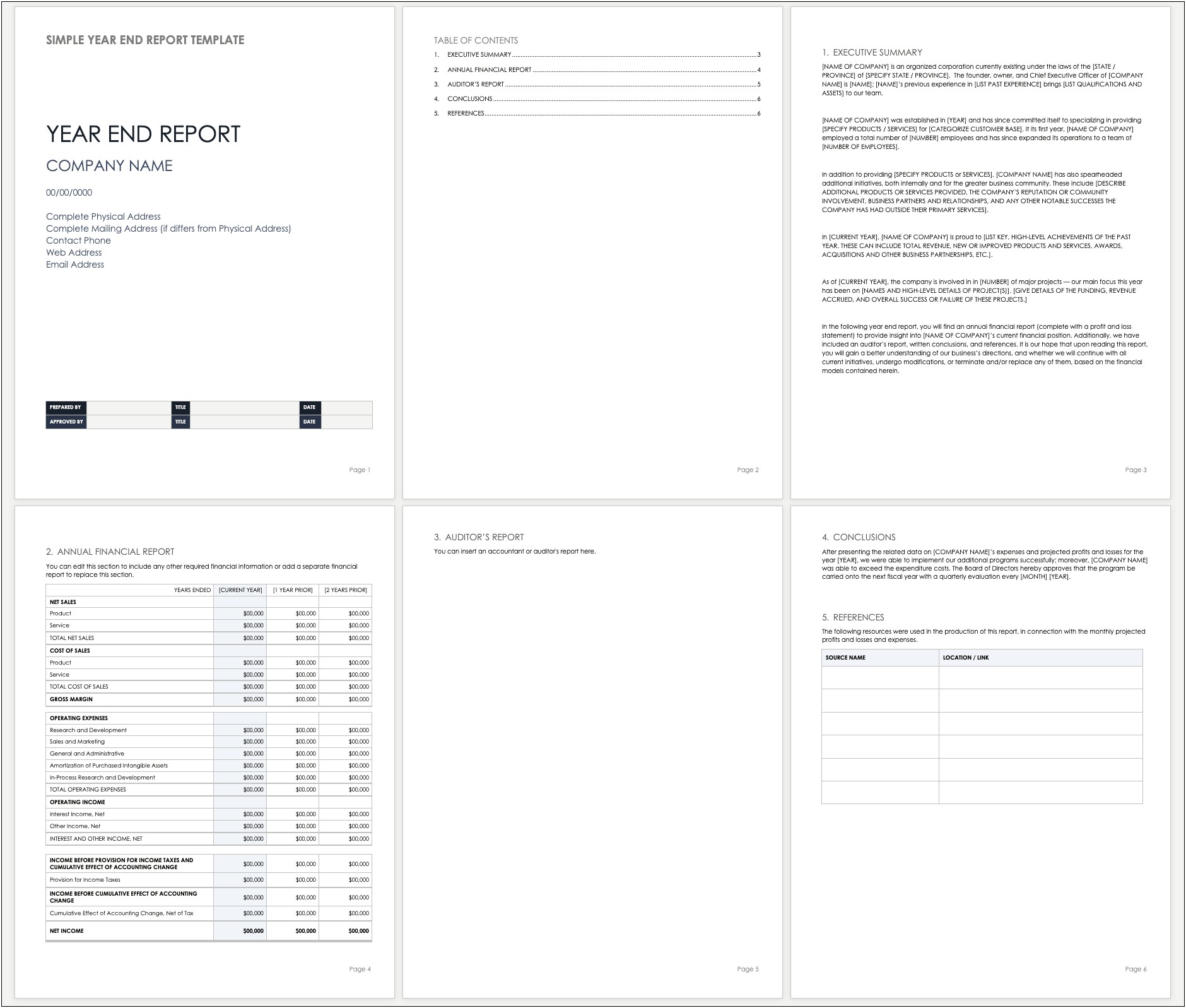 Free Downloadable Templates For Treasurers Monthly Reports