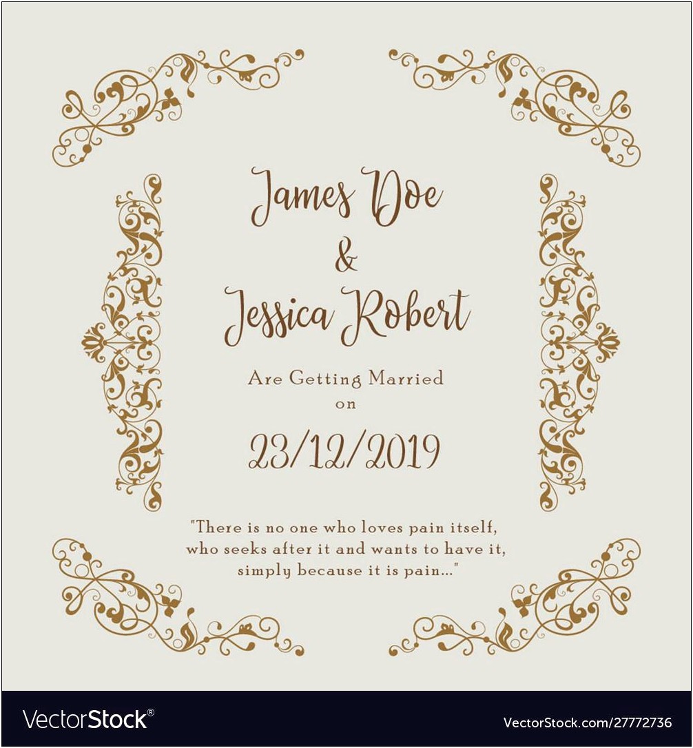 Free Downloadable Wedding Invitation Cards Templates