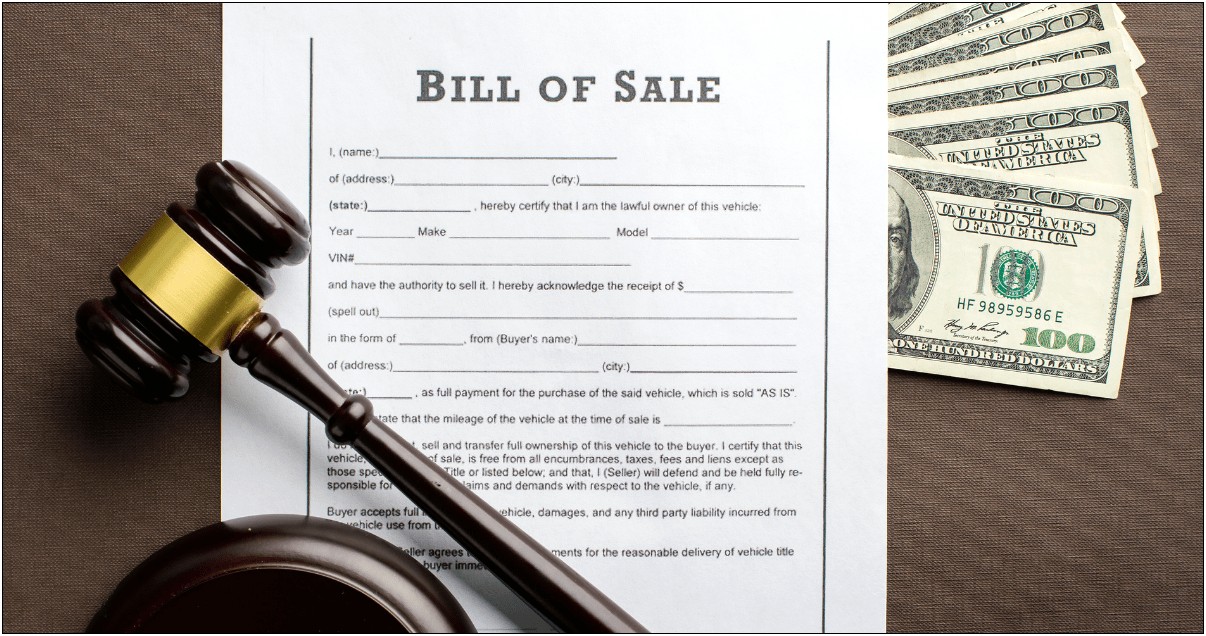 Free Downloadable Wv Bill Of Sale Template