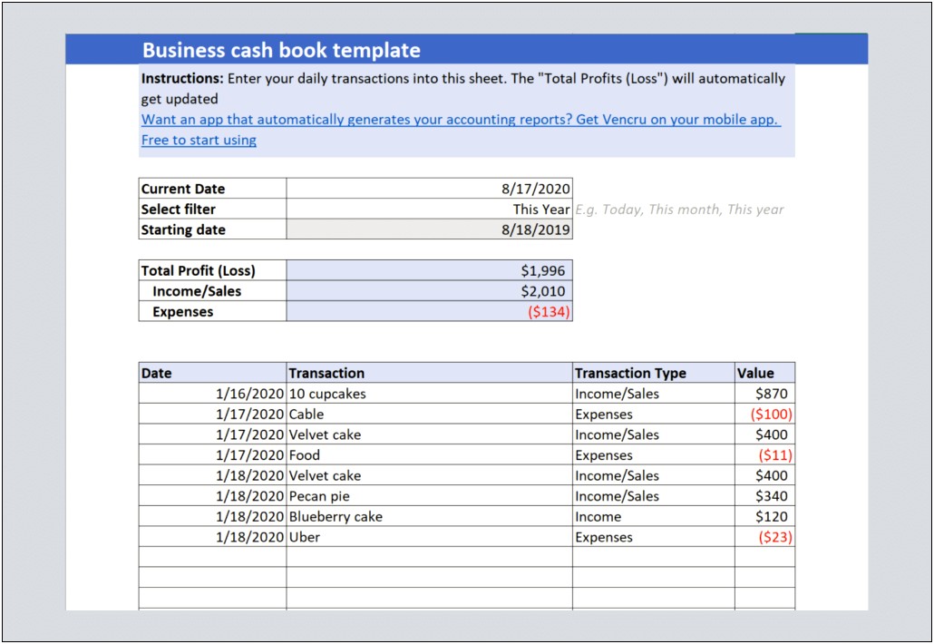 Free Downloads For Reimbursement Template Excel
