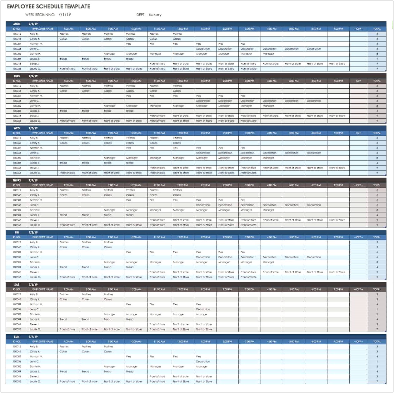 Free Dr Schedule Template Every 20 Min