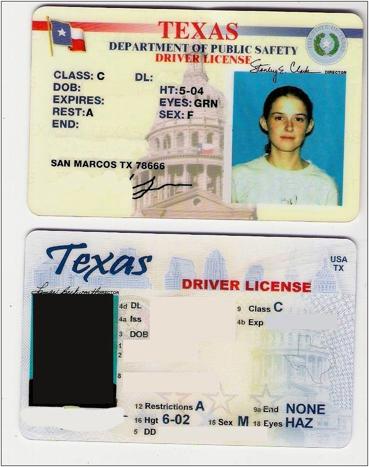 Free Drivers License Template Front And Back