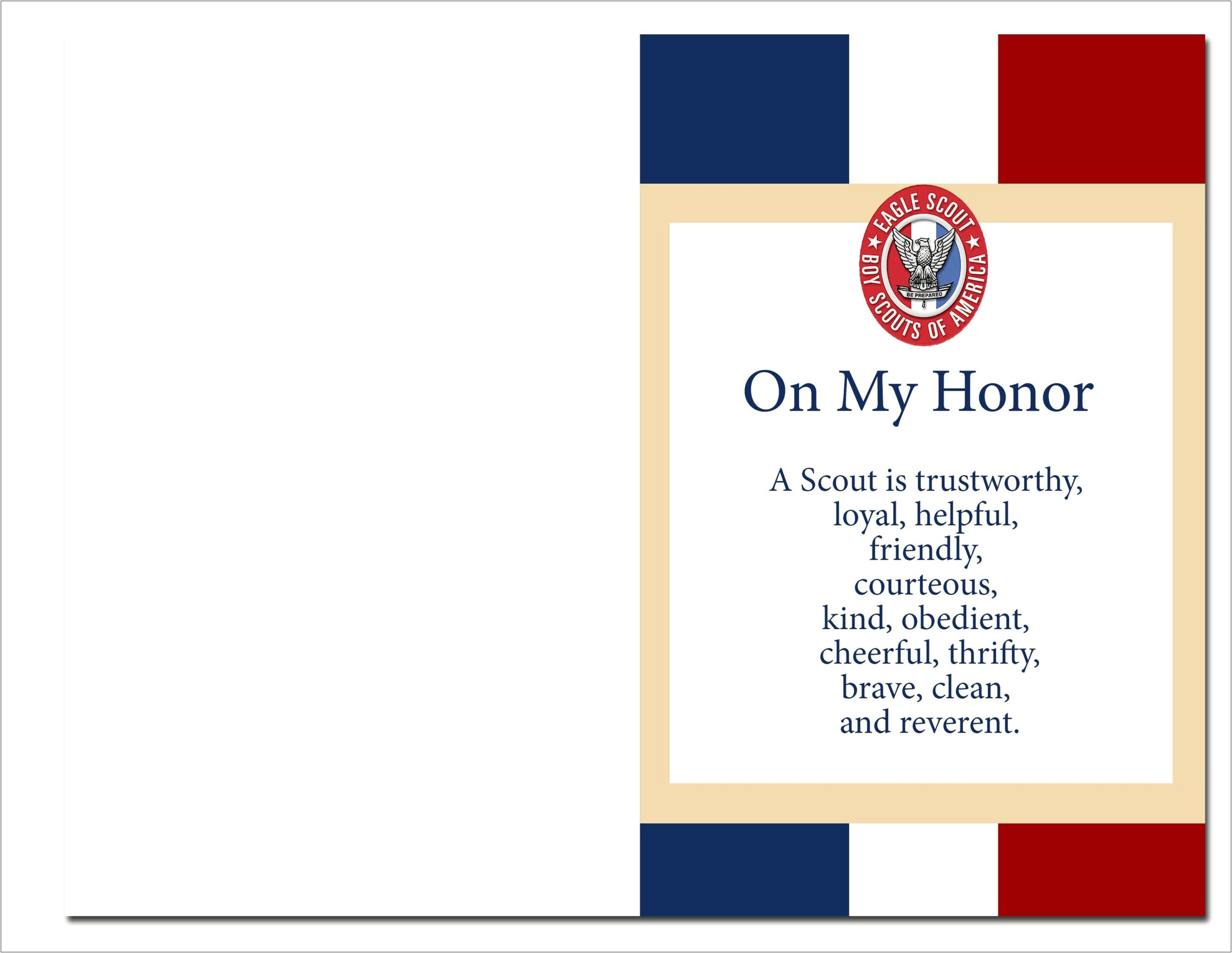 Free Eagle Court Of Honor Program Template
