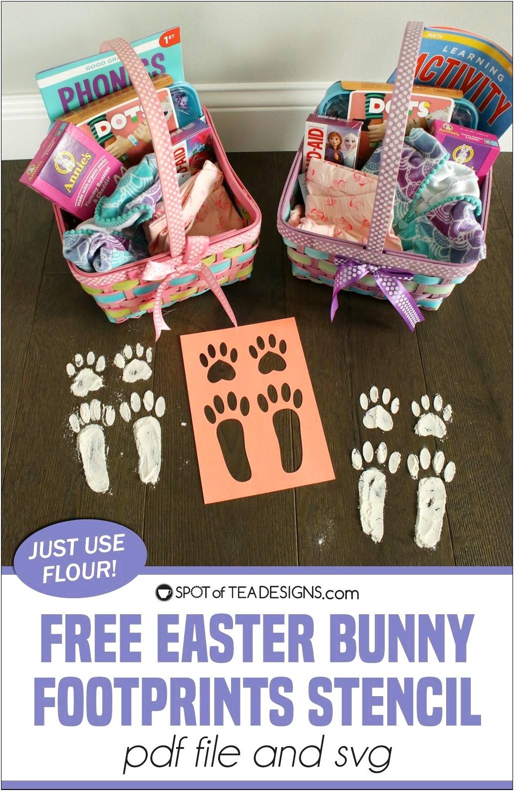 Free Easter Bunny Feet Templates Printables
