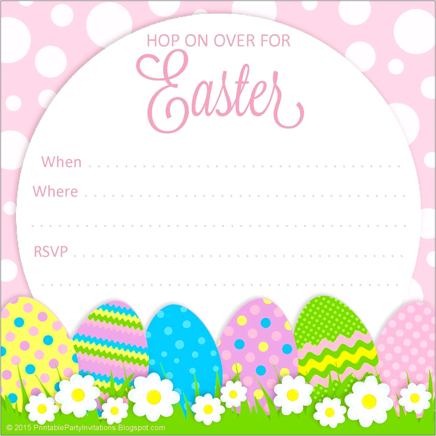 Free Easter Egg Hunt Invitation Word Template