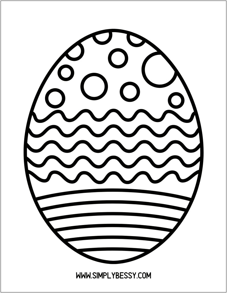 Free Easter Egg Template To Print