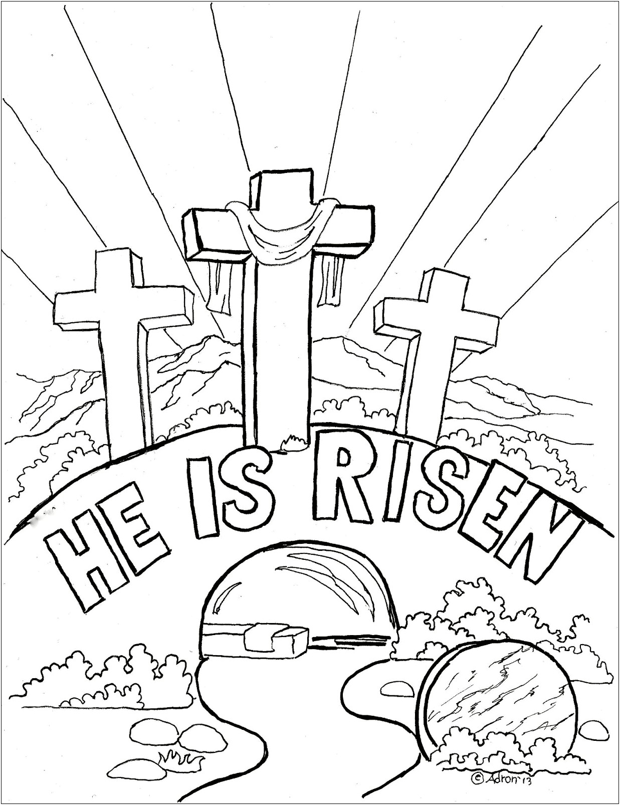 Free Easter Sunday School Lesson Celebration Template