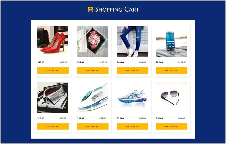 Free Ecommerce Templates For Shopping Cart