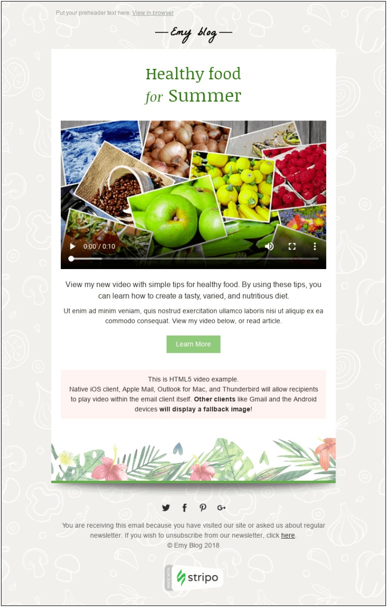 Free Email Newsletter Template For Word