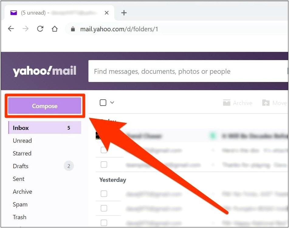 Free Email Template For Yahoo Mail