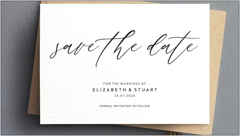 Free Email Template Save The Date