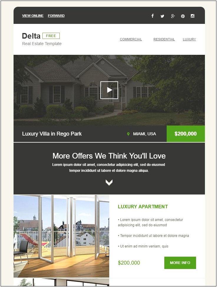 Free Email Templates For Real Estate