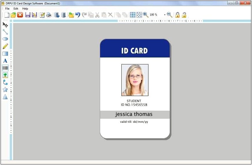 Free Employee Id Card Template Microsoft Publisher