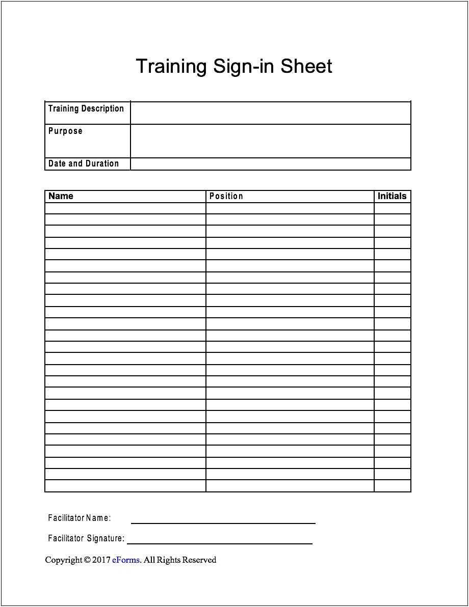 Free Employee Job Training Record Template Excel