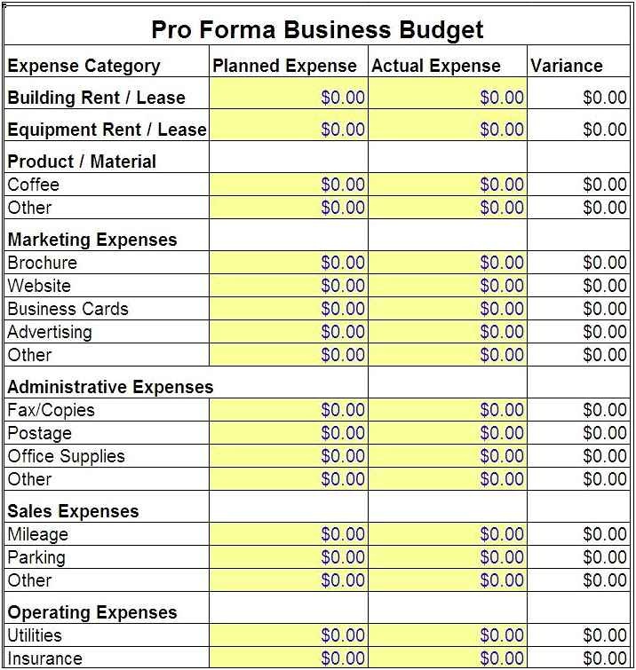 Free Excel Budget Template For Mac