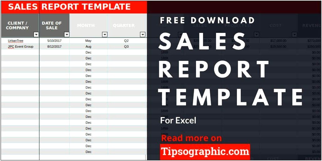 Free Excel Daily Sales Commission Template
