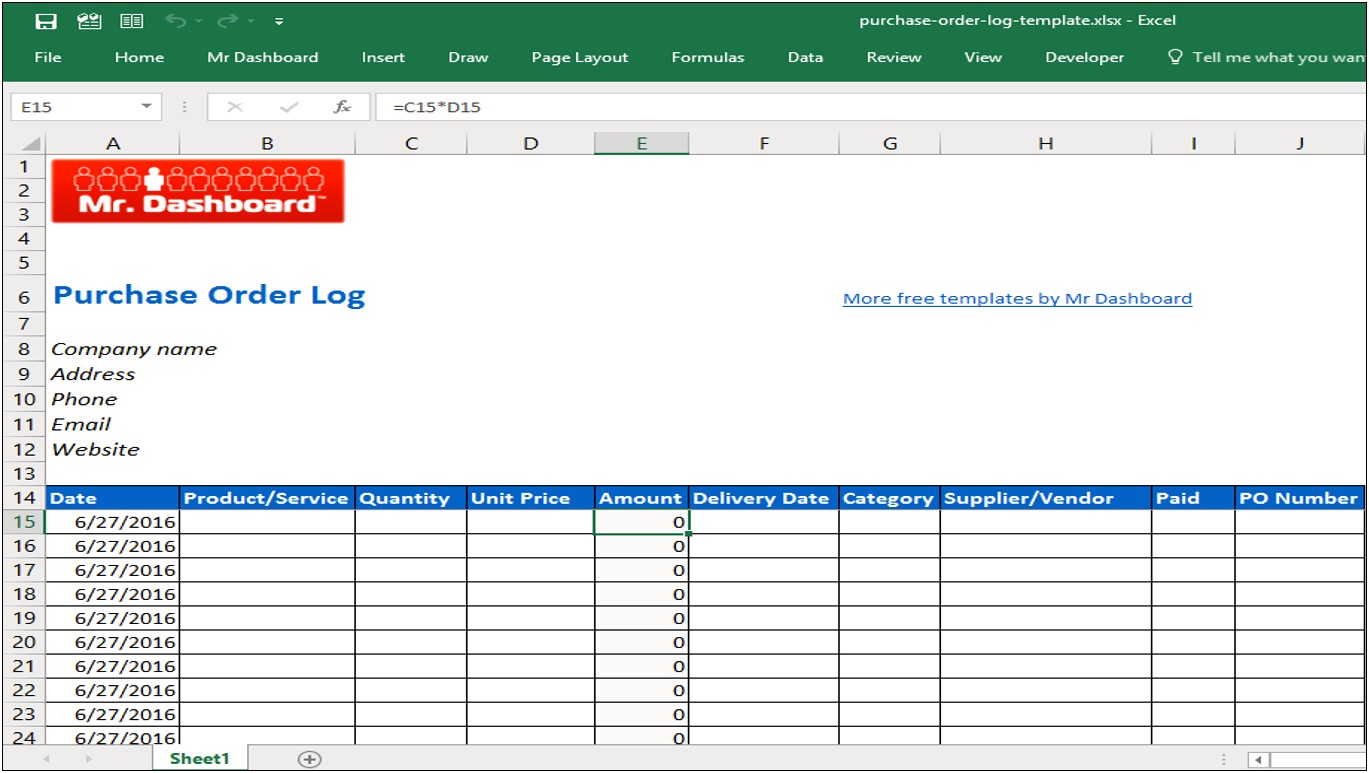 Free Excel Fundraiser Order Form Template