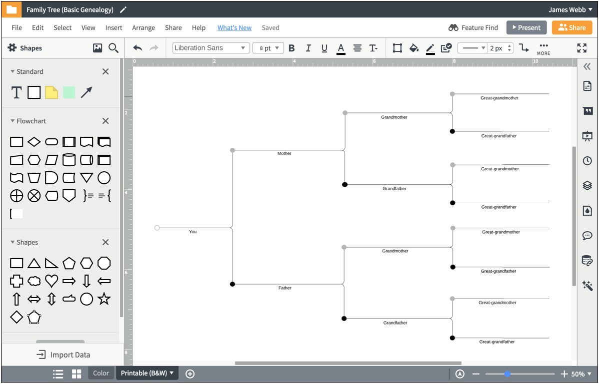 Free Excel Template For Family Tree