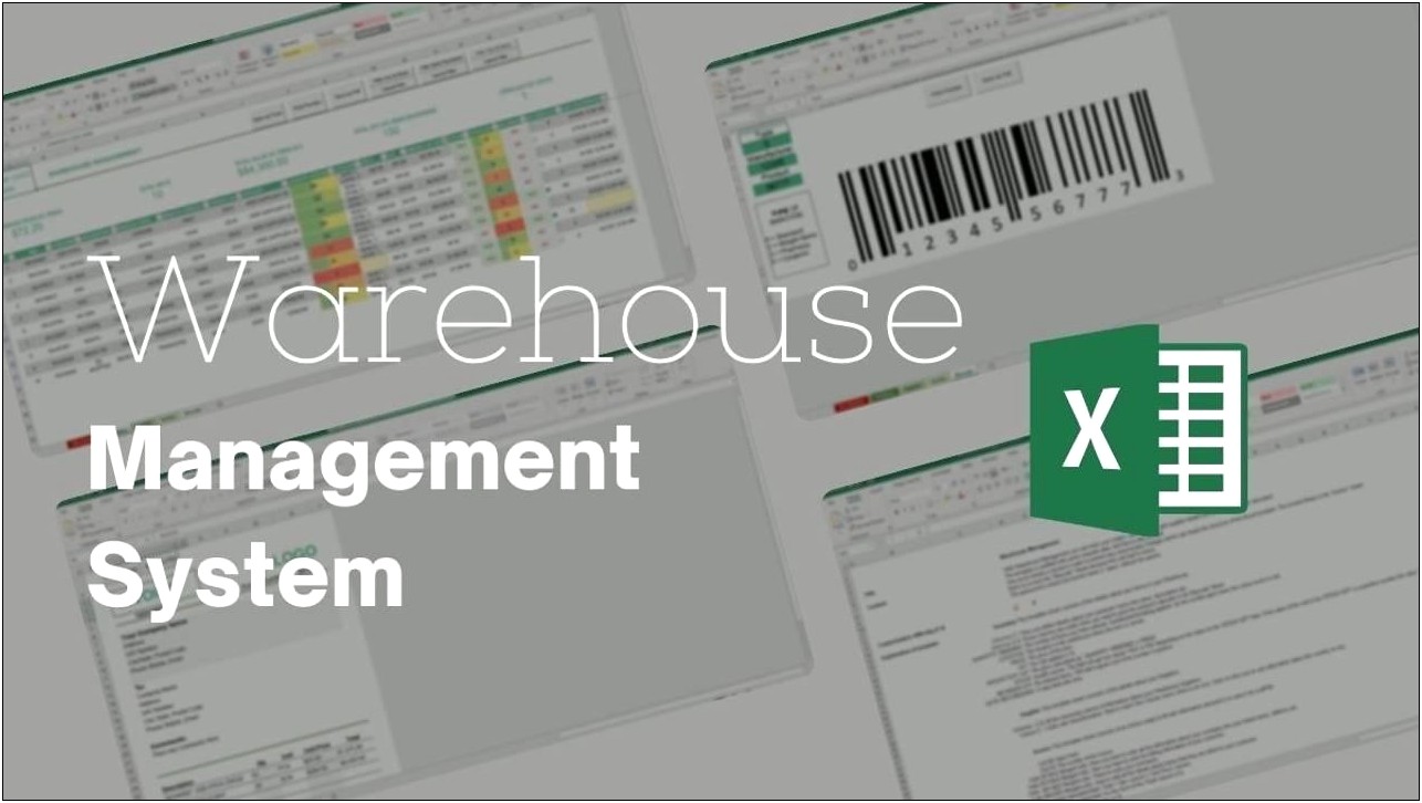 Free Excel Template For Warehouse Management
