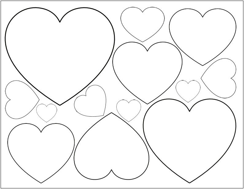 Free Extra Large Heart Template Printable