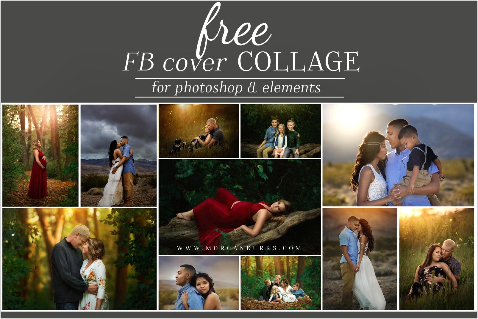 Free Facebook Cover Collage Template Psd