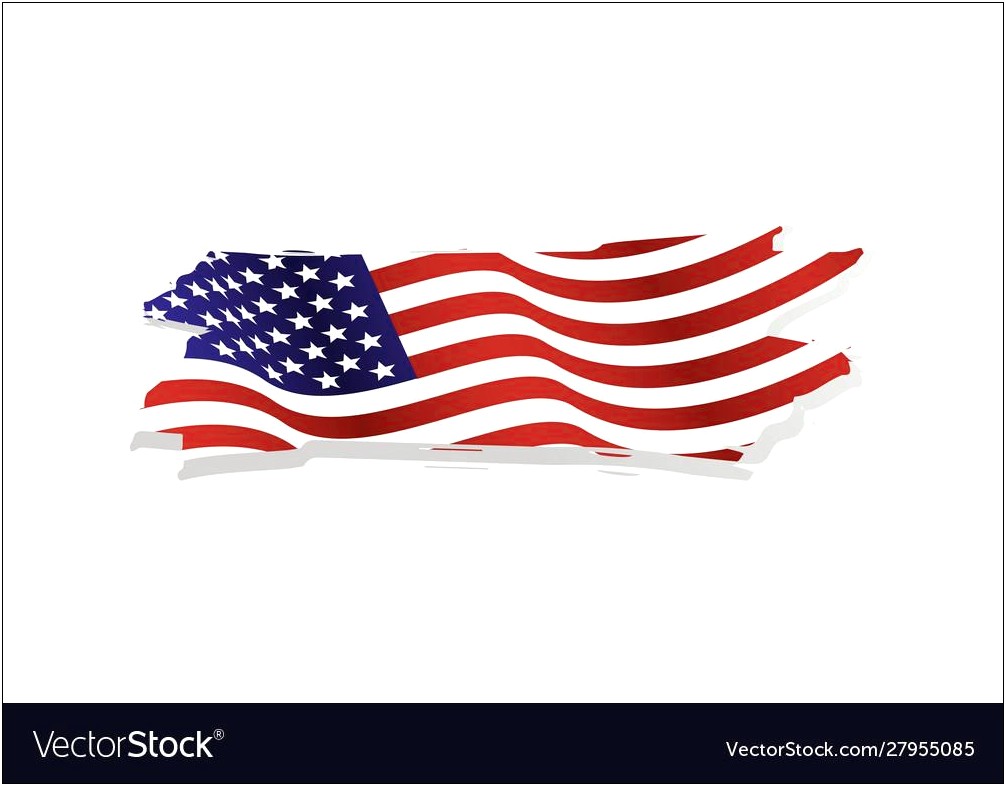 Free Faded American Flag Psd Template