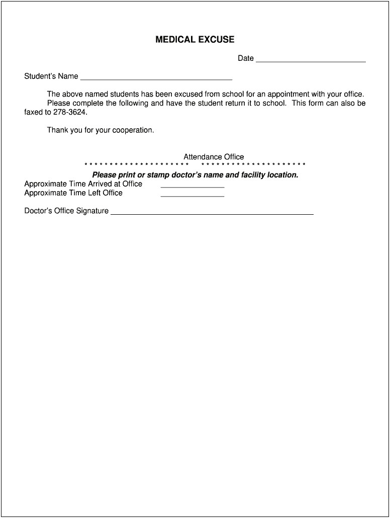 Free Fake Dentist Note Template Download