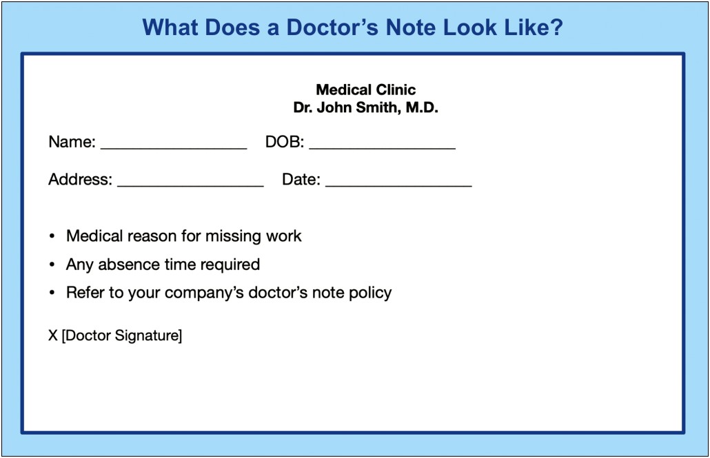 Free Fake Doctors Note Template Canada