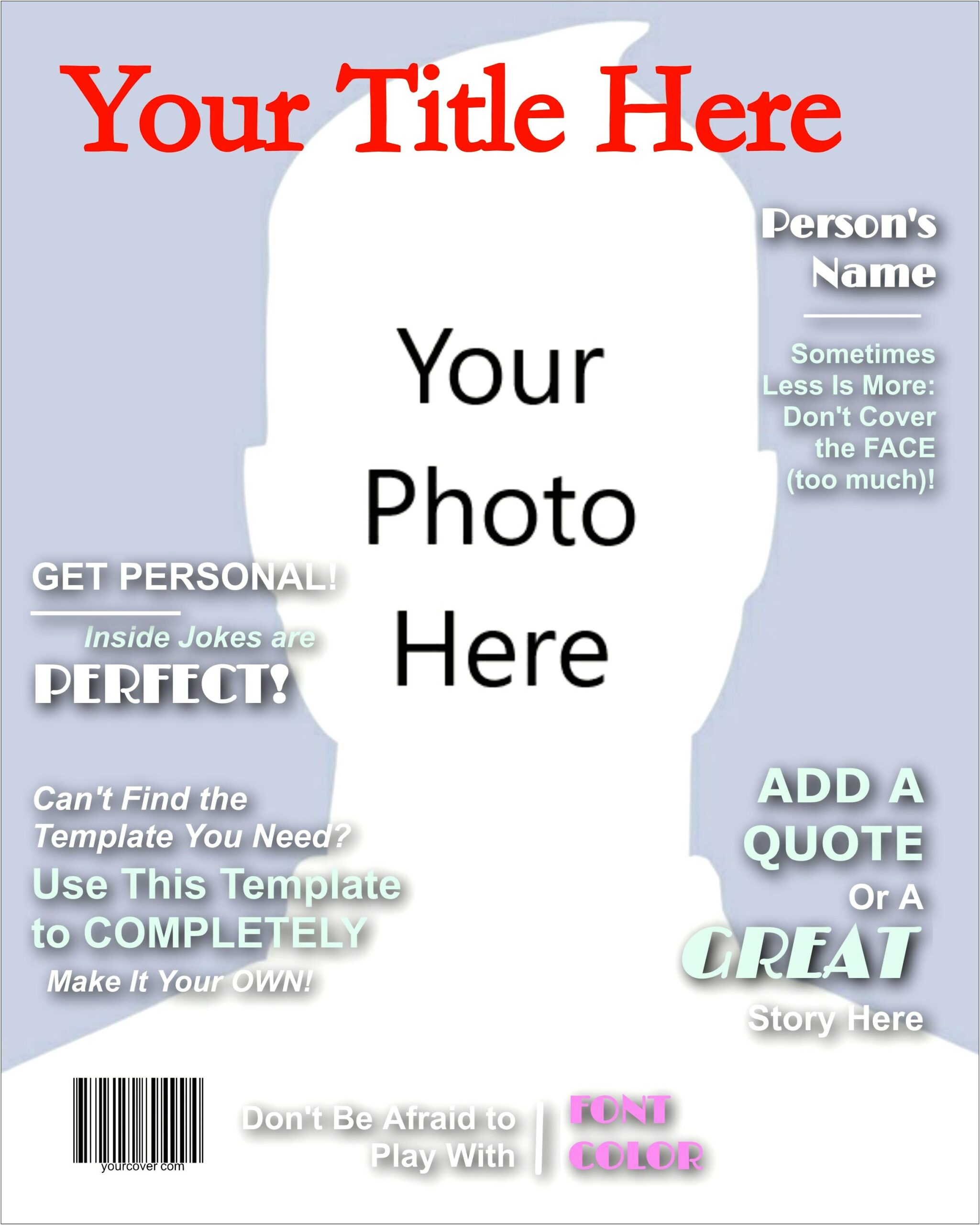 Free Fake Magazine Cover Template Docx