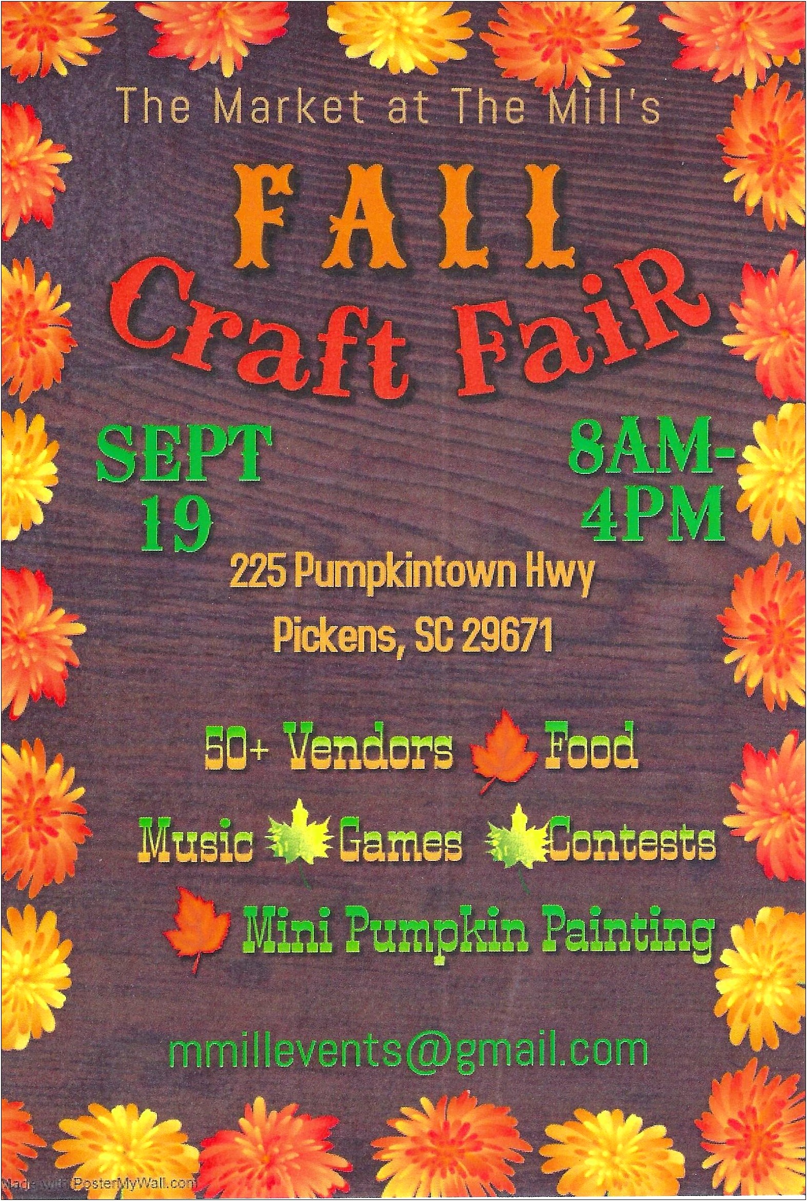 Free Fall Craft Show Flyer Template