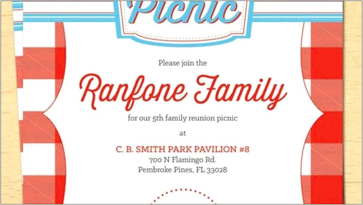 Free Family Reunion Bbq Graphic Template